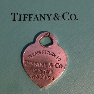 Tiffany and Co. keychain heart charm